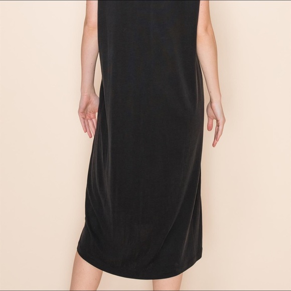 Boutique NWT Casual Black Maxi Dress - Picture 7 of 8